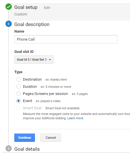 How to set up goals in Google Analytics