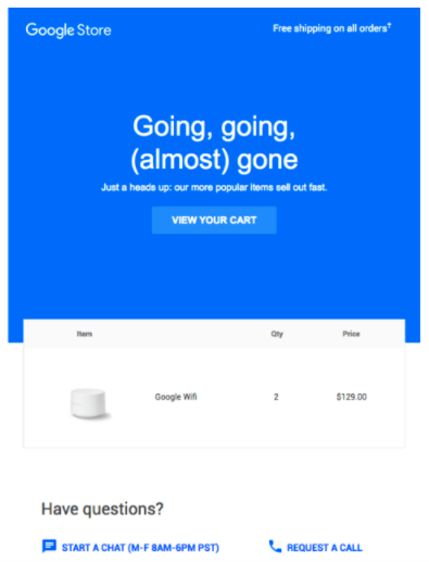 Ecommerce Marketing Strategy Google Abandoned Cart Workflow