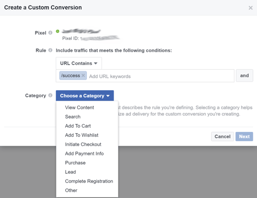 Facebook Marketing Tips: Tracking Conversions Step 2